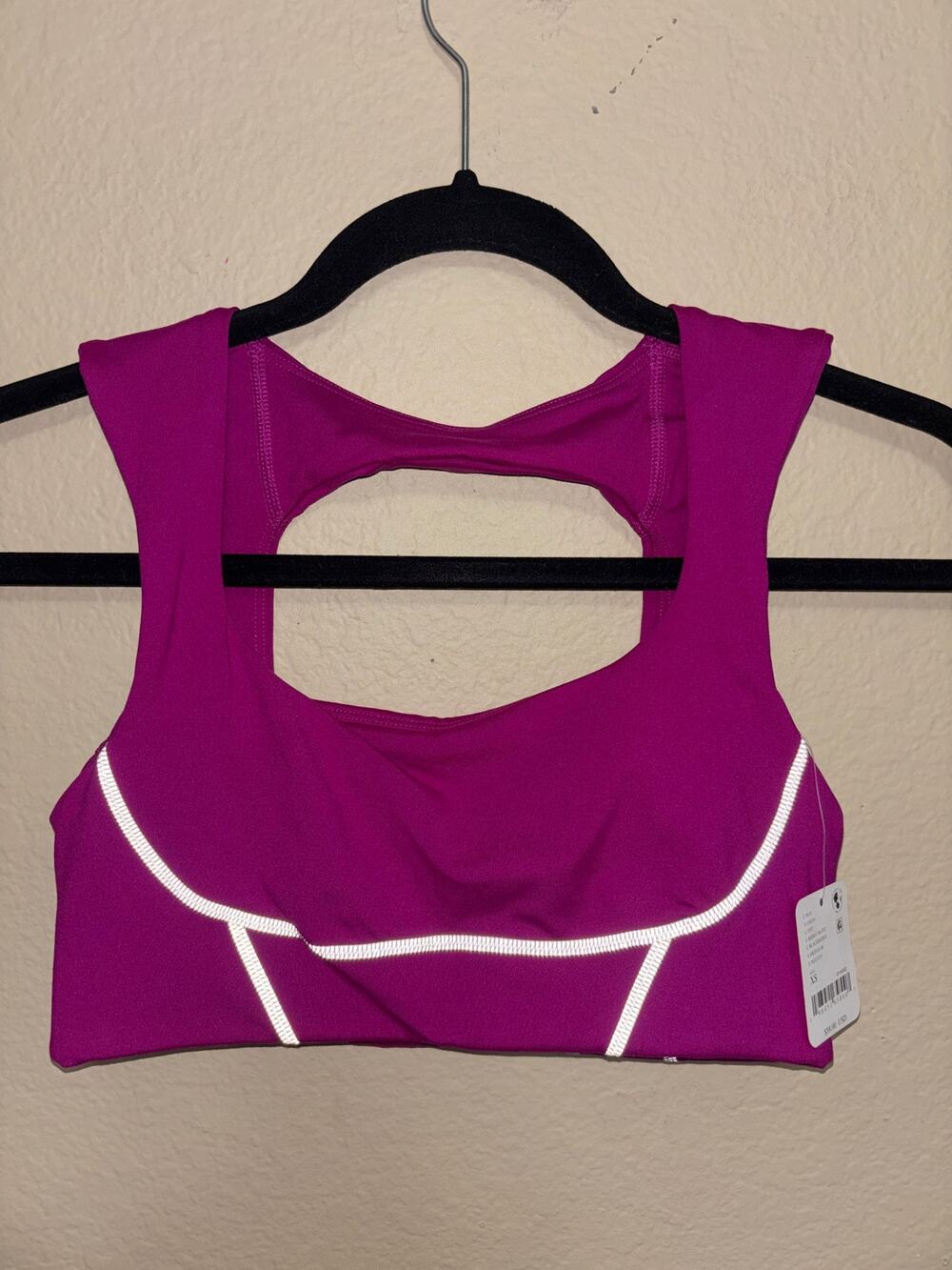 FP Movement Sports Bra Berry Blitz Blackberry Reflective Trim NWT XS